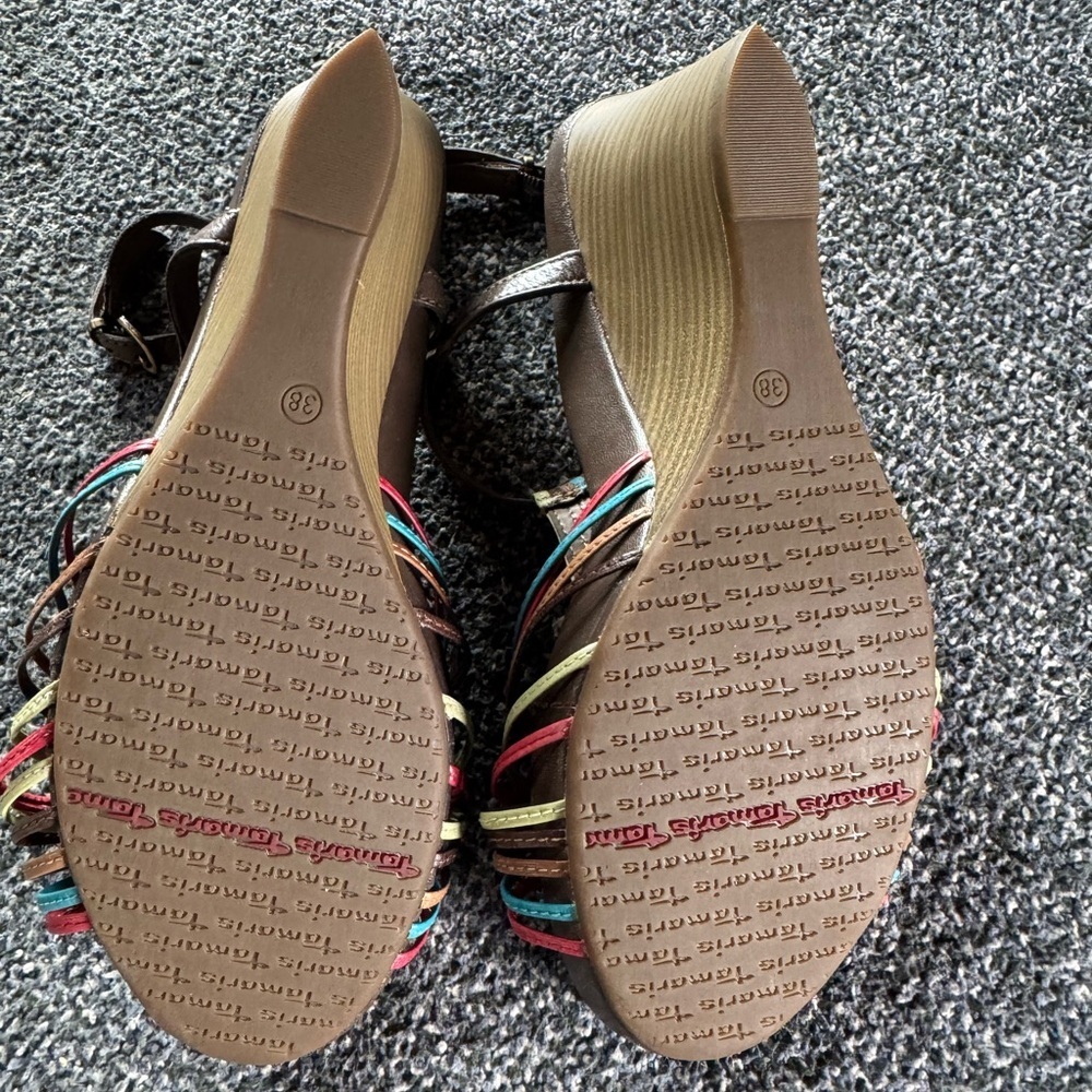 Tamaris Women's Colorful Strappy Sandals - Picture 7 of 10